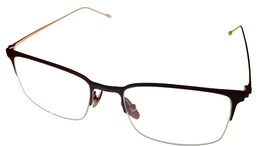 John Varvatos Rectangle Mens Black Gold Eyewear Metal Frame V172. 55mm - £72.10 GBP