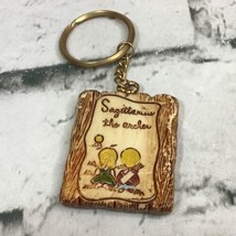 Vintage 60s L Razza Zodiac Keychain Sagittarius The Archer Key Ring - $14.84