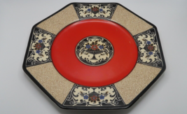 ANTIQUE COLLECTIBLE Wedgwood Nanette Red Salad Plate Art Deco Octagon - £37.63 GBP