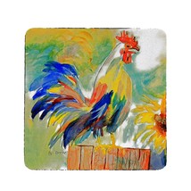 Betsy Drake Betsy&#39;s Rooster Coaster Set of 4 - £27.16 GBP