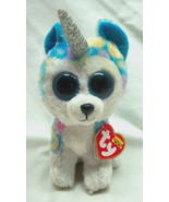 TY Beanie Boos BIG EYED HELENA THE UNICORN LEOPARD 7&quot; Plush STUFFED ANIM... - $273.39 MXN