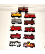 HO Scale Caboose B&amp;O PRR Santa Fe Chessie Model Train Cars Scale Lot of 11 - $556.74 MXN