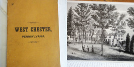 1888 Antique West Chester Pa Most Important Suburb Of Phila History Photo Illus - £71.09 GBP