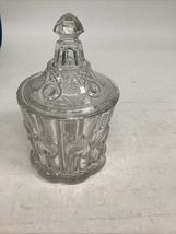 Vintage EAPG Pressed Glass Sugar Bowl With Lid Or Lidded Candy Dish - $19.79