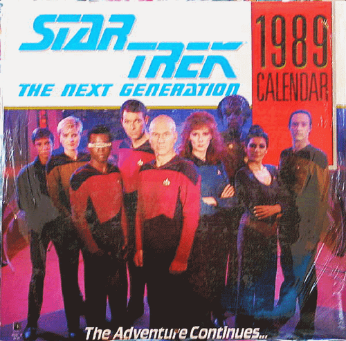 Star Trek: The Next Generation TV Series 1989 Wall Calendar NEW UNUSED S... - $9.99