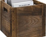11&quot; X 11&quot; X 11&quot; Wood Decorative Storage Cube Boxes With Handles,, And Of... - £31.38 GBP