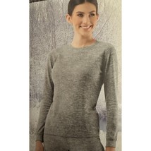 NEW Fruit of the Loom Women&#39;s Thermal Base Layer Shirt XXXL 3X Gray Waff... - £10.78 GBP