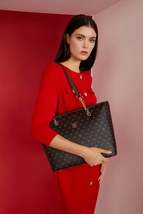 Coffee Monogram Women Shoulder Bag 05PO22Y1546 - $146.00