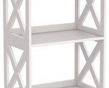 Riipoo Side Table, End Bedside Table 3 Tier, White Nightstand, Small, Do... - $38.96