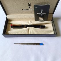 Delta Dolcevita Smorifa Black Roller Pen Sterling Silver Appointments - $177.26