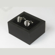 Mens Cufflinks by Vitorofolo Use for French Cuff Shirt V29-3 Silver Plated image 4