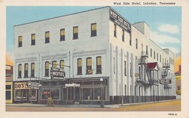 Lebanon Tennessee Tn~West Side HOTEL-COFFEE SHOP-WESTERN UNION-1955 Postcard - £6.64 GBP