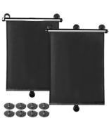 Car Side Window Sun Shade For Baby 2 Pack Retractable 15.7&quot;x17.7&quot; each NEW - $26.71