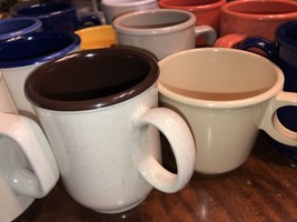 Vintage Melamine Mugs Cups Set of 12 Coffee Tea new good mix Prolon Mugs Stock - $46.53