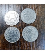 Lot Of (4) Vintage Japanese Earth Pachislo Casino Gaming Tokens - $24.74