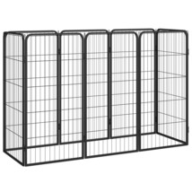  Dog Playpen Black Powder-coated steel - $270.10 CAD