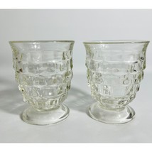 Whitehall Colony Clear Footed Glass desert Goblets Set Of 2 Vintage - $17.82