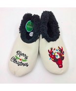 Snoozies Men&#39;s Slippers Merry Christmas Plaid Reindeer Large 11/12 Off W... - €11,04 EUR