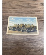 Vintage WWII Drew Field Tampa Florida Bantam Cars Postcard US Armored Di... - $13.56 CAD