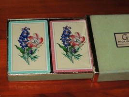 NEW 2 decks Guild Playing Cards Floral/Still Whitman Playing Card w/Tax Stamps - £14.38 GBP