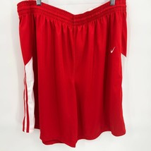 NWT Nike Womens Team Fastbreak Red &amp; White Basketball Shorts Size 3XL Ex... - £22.07 GBP