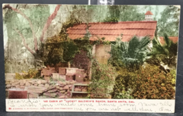 1906 Antique 49 Cabin Cottage at Lucky Baldwin&#39;s Ranch Santa Anita CA Postcard - £5.25 GBP