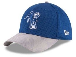 Indianapolis Colts New Era 39THIRTY 2016 Official Sideline Hat Flex Fit L/XL - £23.81 GBP