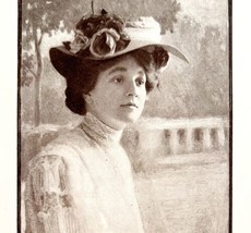 Dorris Keane Actress Victorian Era Theater 1906 Photo Plate Printing DWAA21 - £19.66 GBP