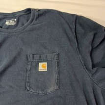 Carhartt Loose Fit Men's Blue Cotton Blend Crewneck T-Shirt Size 3XL Chest 59" image 4