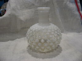 Fenton-Hobnail Milk Glass Perfume Bottle- Moonstone-No Stopper-1940&#39;s - €12,85 EUR