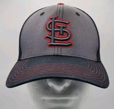 St Louis Cardinals MLB Baseball Snapback Cap Hat Gray Black Red Embroidered - £27.04 GBP