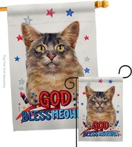 Patriotic Somali Cat Garden House Flag Set Kitten Meow Spoiled Paw Fur Pet Natur - £30.88 GBP