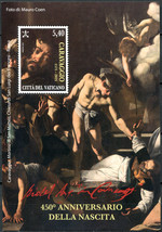 Vatican 2021. 450th Anniversary of the Birth of Caravaggio (MNH OG) S/S - £16.63 GBP