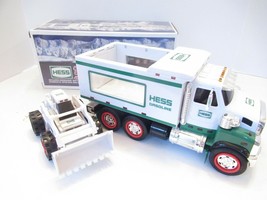 HESS 2008 TOY TRUCK AND FRONT LOADER LIGHTS UPS LOADER MOTORIZED NICE   S2 - £21.08 GBP