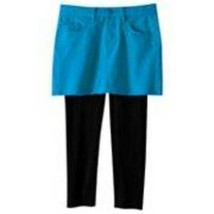 Girls Skirt Leggings Vanilla Star Blue Black Adjustable Waist Denim Mini-sz  12 - £11.89 GBP