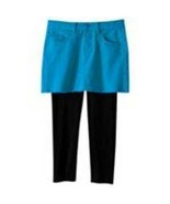 Girls Skirt Leggings Vanilla Star Blue Black Adjustable Waist Denim Mini... - £11.89 GBP