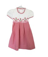 Bonnie Jean Vintage Girls Gingham Floral Dress Size 5 Red White - $43.49 CAD