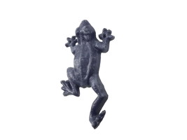 [Pack Of 2] Rustic Dark Blue Cast Iron Frog Hook 6&quot;&quot; - £39.02 GBP