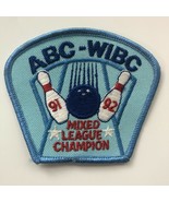 ABC-WIBC Vintage 91-92 Bowling Patch Mixed League Champion Prize  - £7.26 GBP