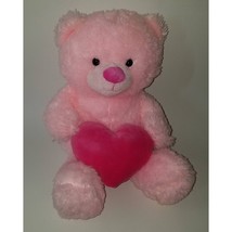 Animal Adventure Pink Teddy Bear Plush Valentine&#39;s Day Heart Toy Gift 2022 - £19.74 GBP