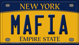 Mafia New York Novelty Mini Metal License Plate Tag - $14.95