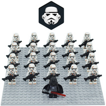 Star Wars Imperial Battle Damage Stormtroopers Army Minifigure Bricks Toy MOC R3 - £23.48 GBP