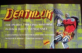 MARVEL COMICS "DEATHLOK" PROMO POSTER 1991 11"x22.5" - $4.74