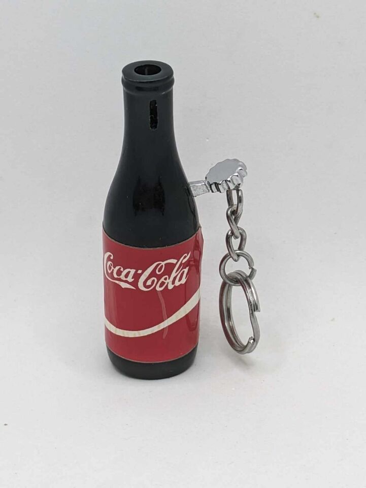 Miniature Coca Cola Bottle Shape Lighter Keychain - $13.10