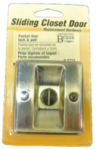 Prime-Line N 6774 Pocket Door Pull 2.5&quot; L Antique Brass Bronze - $16.83