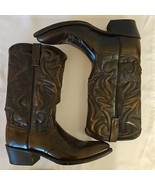Hanover Western Boots Mens 9 D Brown Distressed Leather Cowboy 47667 Vin... - $135.34