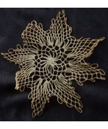 Beautiful Vintage Crocheted Doily - DELICATE HAND CROCHETED STAR - VGC -... - £7.03 GBP