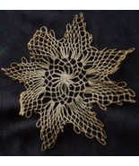 Beautiful Vintage Crocheted Doily - DELICATE HAND CROCHETED STAR - VGC -... - $12.21 CAD