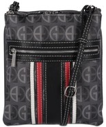 Giani Bernini Dasher Center Strap Signature Crossbody Black/Multi - $32.07