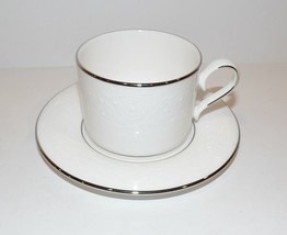 Stunning Lenox American By Design Fine Bone China Floral Veil Cup &amp; Saucer - £20.18 GBP